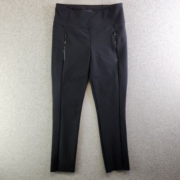 Athleta Pants Womens Small Black Stellar Crop Vented Perforated Side Panels - Picture 14 of 14